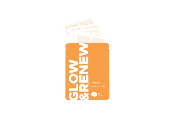 Glow & Renew Age Management Patch by Nurysh | 30 Topical Patches | Coenzyme Q10 | Curcumin | Essential Age Management Ingredients